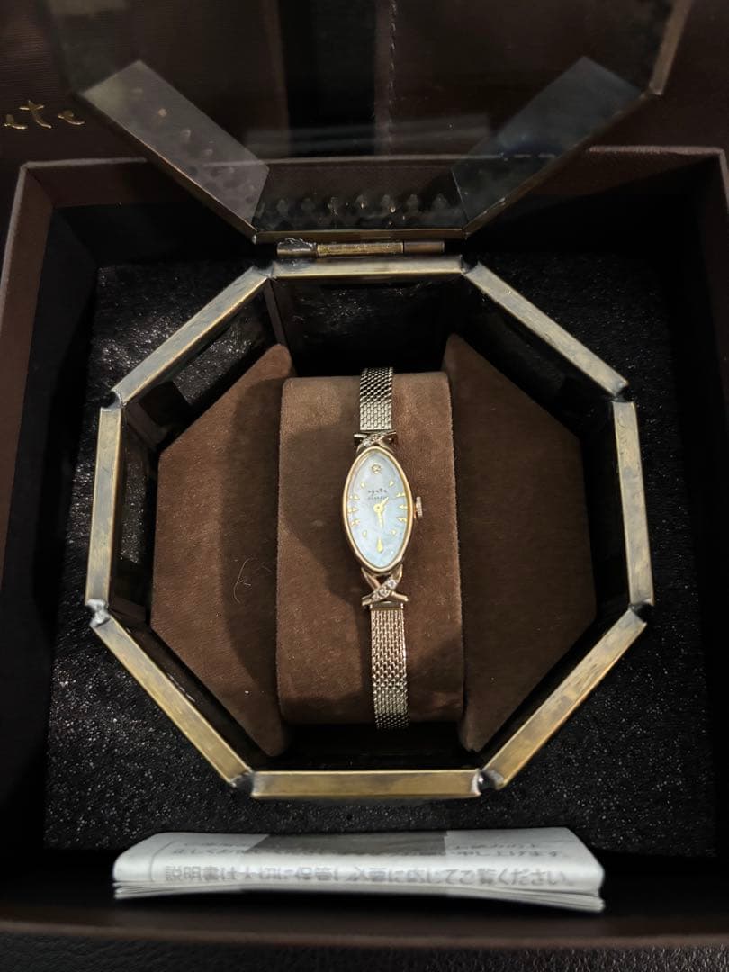 【新品⭐️】agete オーバル型メッシュバンド時計