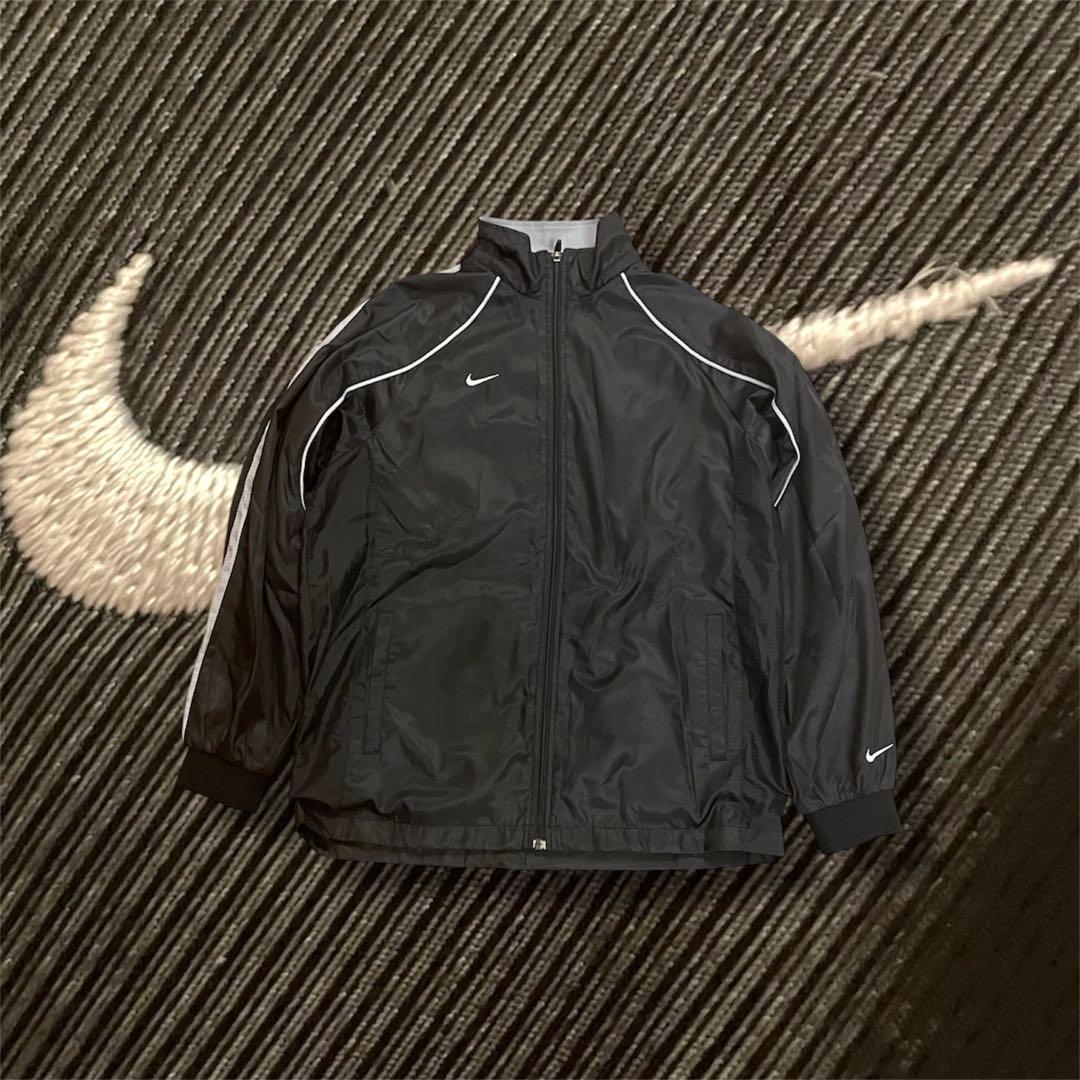 [00s] Nike ナイロンジャケット セットアップ サイドライン 刺繍