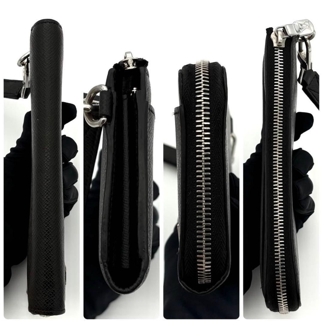 ルイヴィトン 長財布 タイガ メタリック ノワール ジッピードラゴンヌ 2589