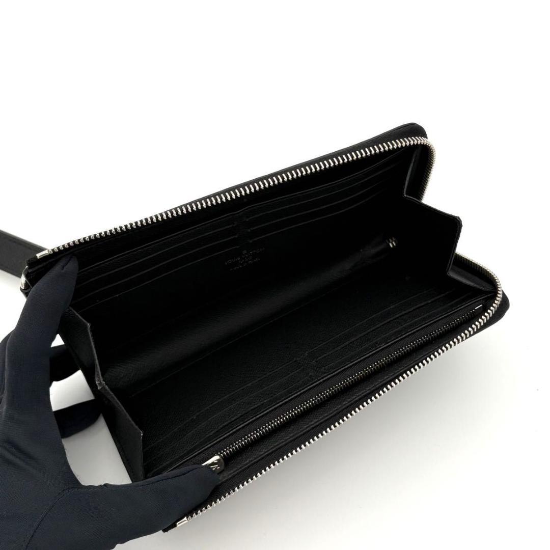 ルイヴィトン 長財布 タイガ メタリック ノワール ジッピードラゴンヌ 2589