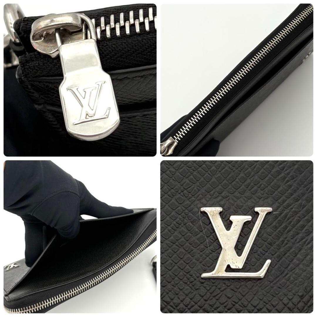 ルイヴィトン 長財布 タイガ メタリック ノワール ジッピードラゴンヌ 2589