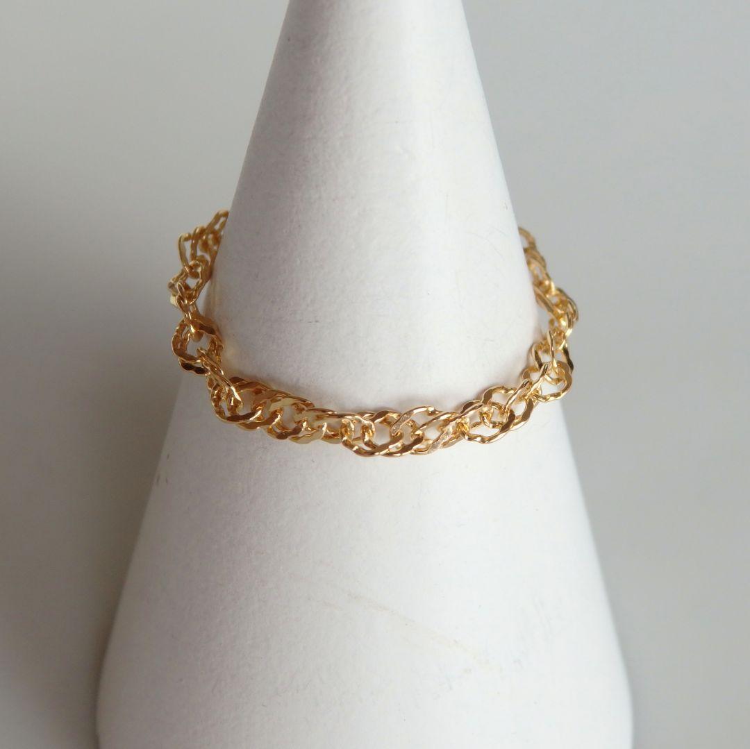 ちえ　k18リング　チェーンリング　スクリューチェーン　2.4㎜幅