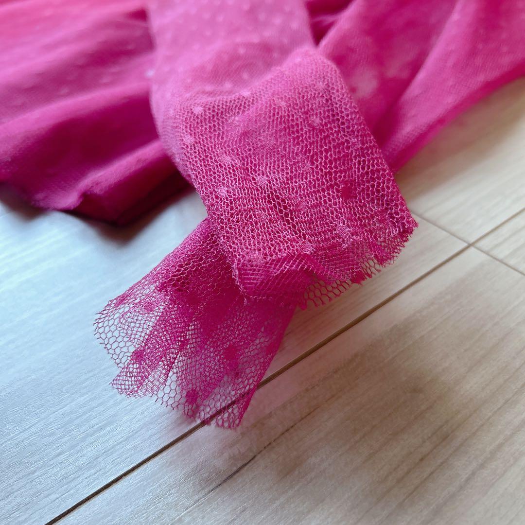 未使用級＊RED VALENTINO【定価約9万】ドットチュールブラウス 42