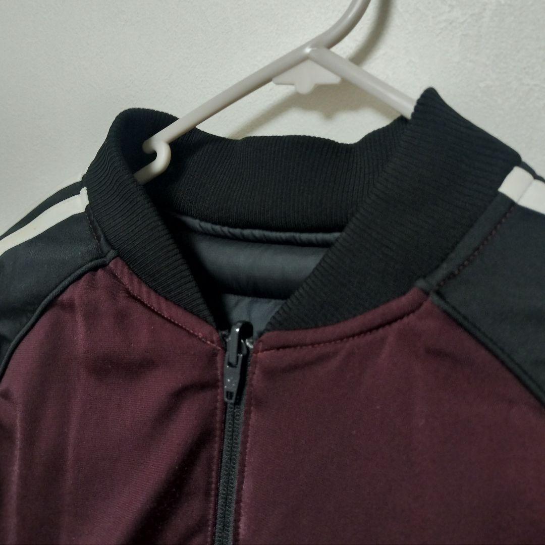 adidas アディダス スーパースター リバーシブル ダウンジャケット 黒紫