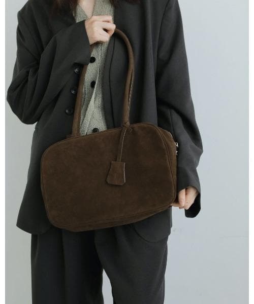 anuke アンヌーク Ecoleather Boston Bag ブラウン