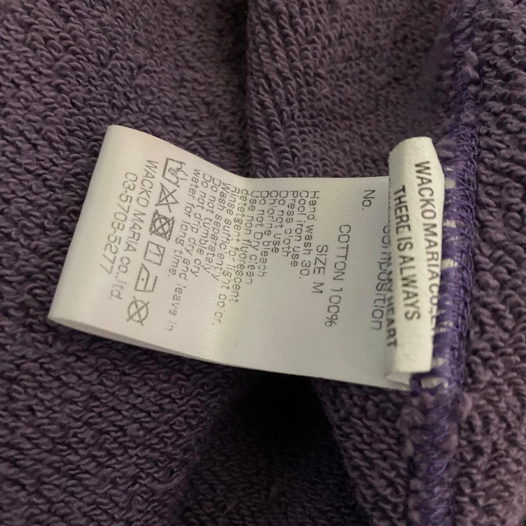 ワコマリア パーカー WACKO MARIA ミドルウェイト スウェット 紫