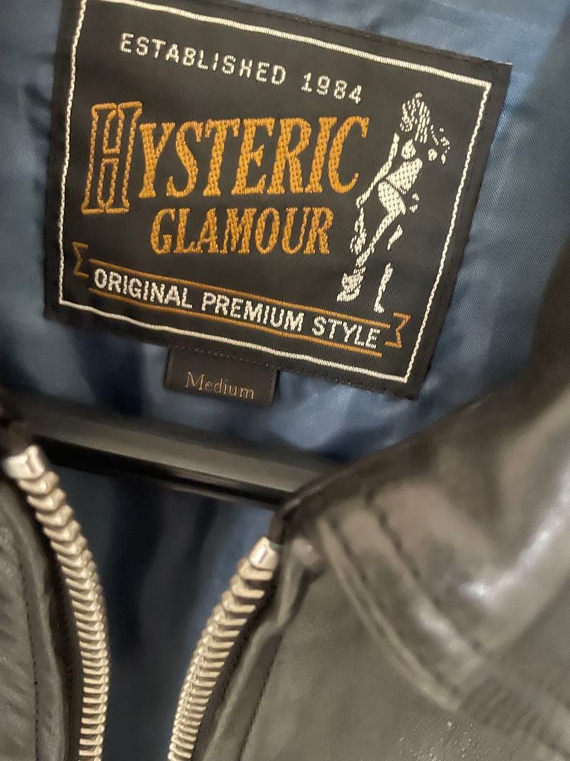 ヒステリックグラマー　ラムレザージャケットM