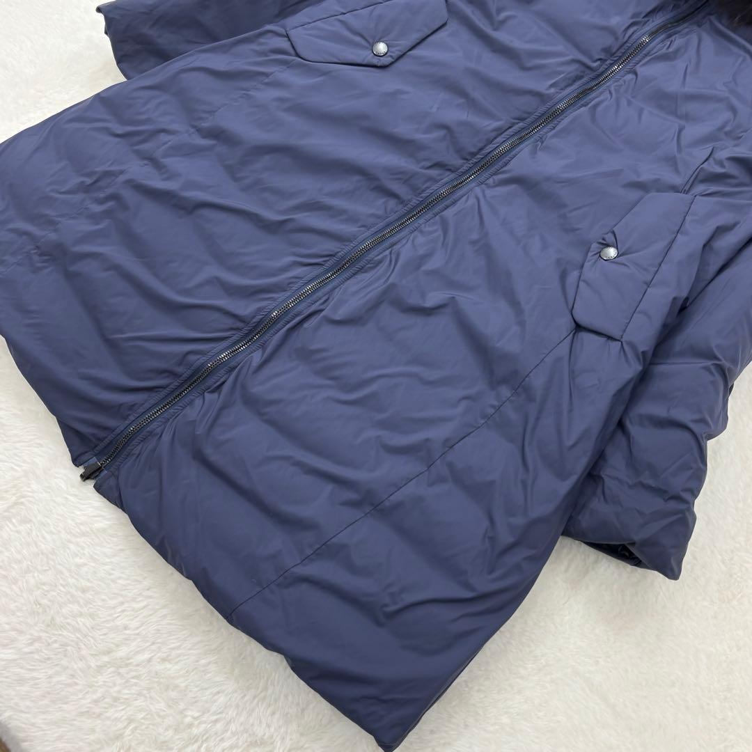 極美品✨タトラス　ダウン　イセラ　ネイビー　ファー　リバーシブル　ロング　近年