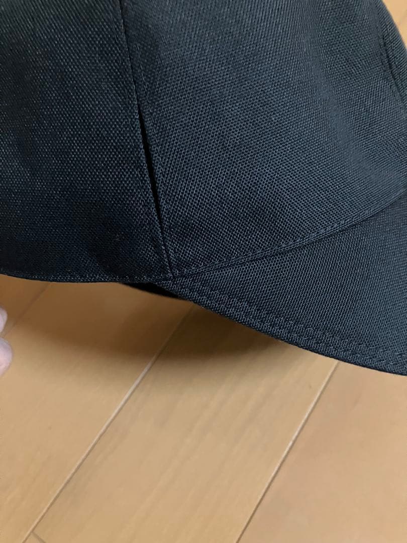 サンバリア100 ワイドキャップ&ハットストラップ　黒色　Mサイズ