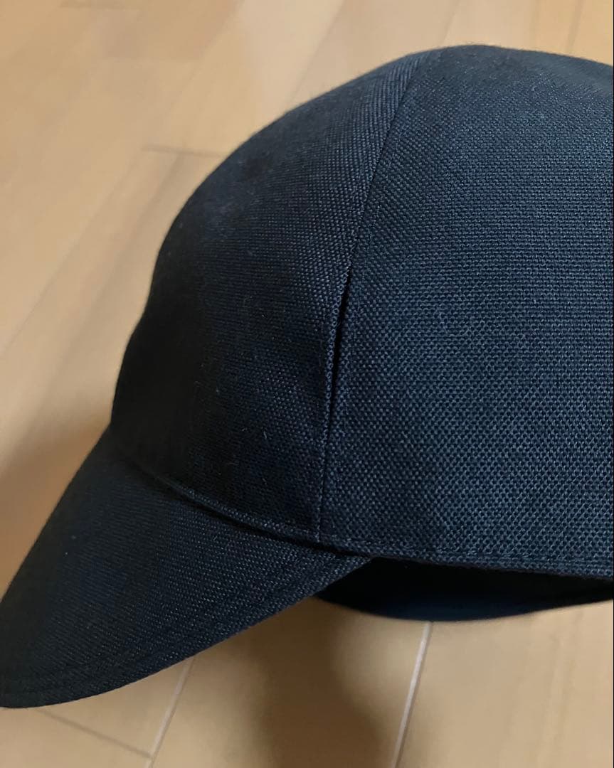 サンバリア100 ワイドキャップ&ハットストラップ　黒色　Mサイズ