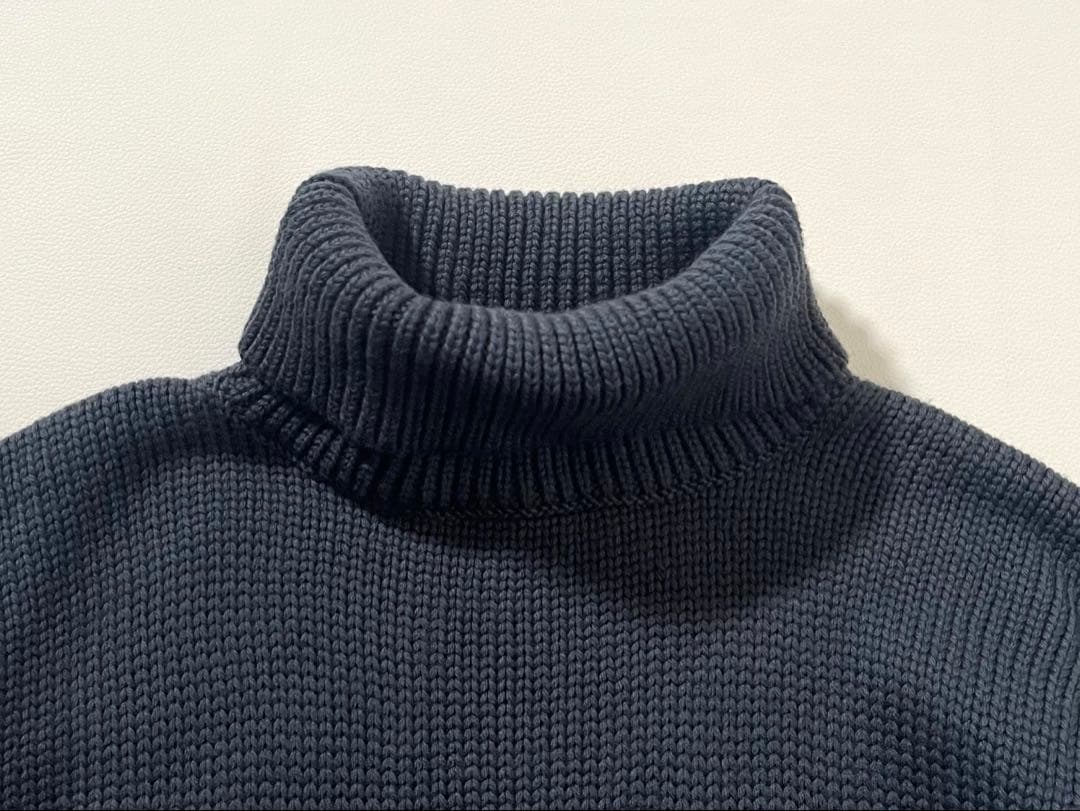 【美品】アニエスベー　ニット セーター　フランス製　タートルネック　ローゲージ