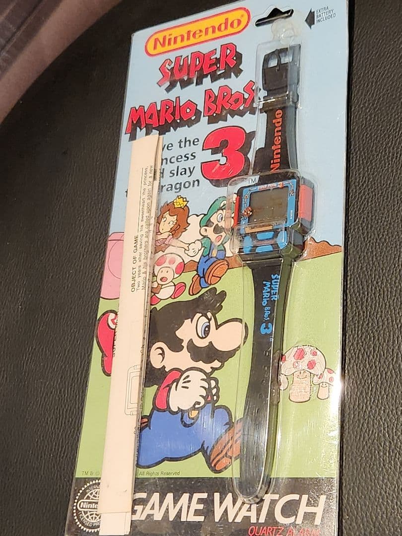 ジャンク　スパーマリオゲームウォッチ時計　ビンテージ