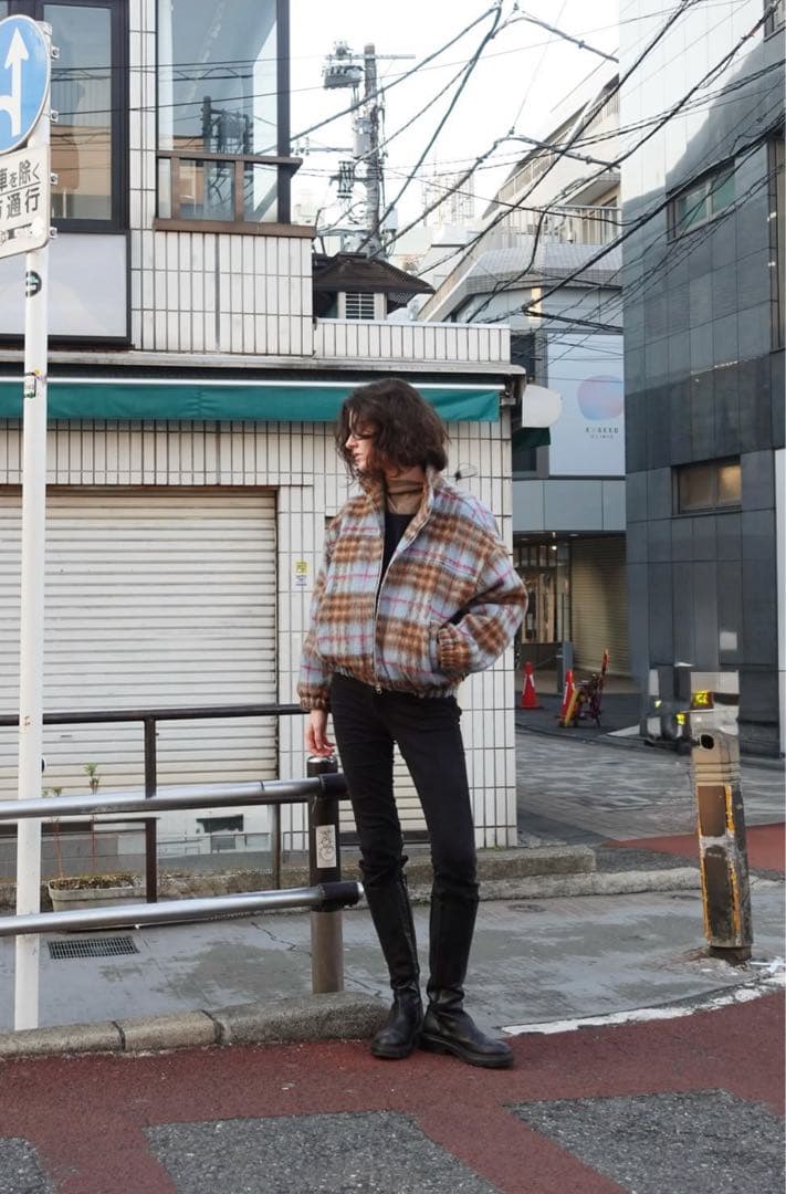 TEEN BOOP シャギーブルゾン ブルー