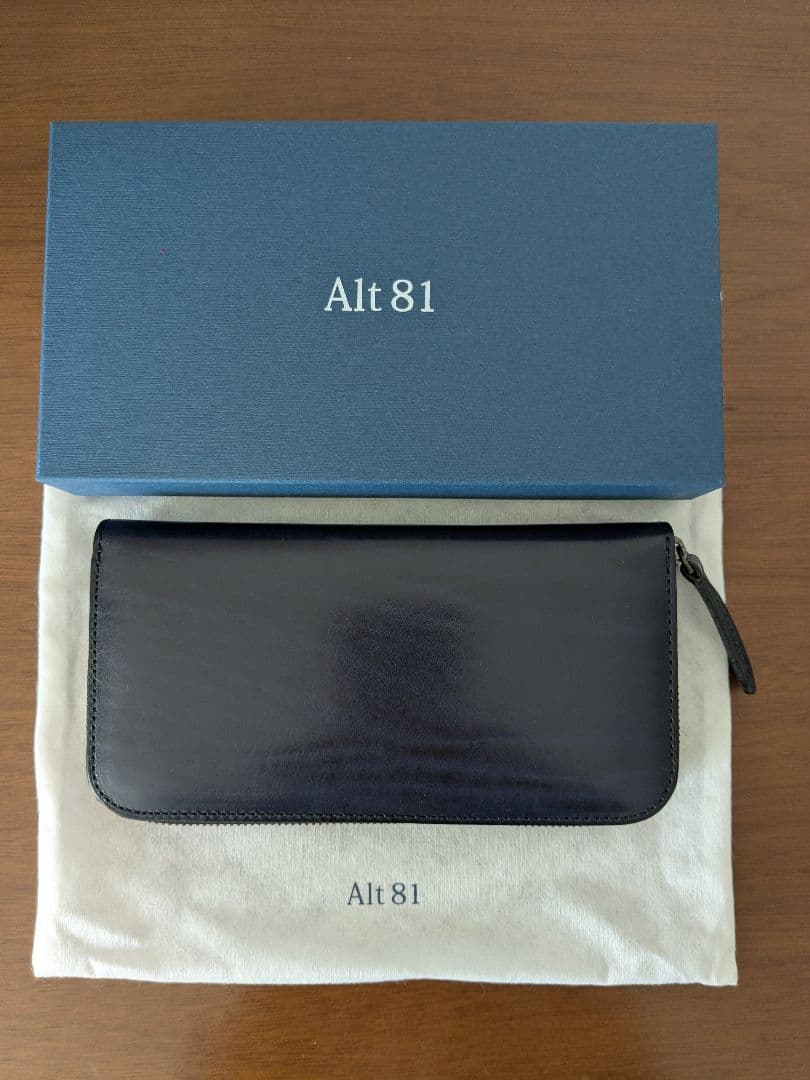 Alt 81 ダークブルー レザー 長財布