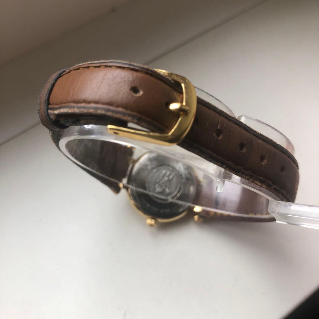 Burberry バーバリー レザーベルト 腕時計 ノバチェック柄　電池新品