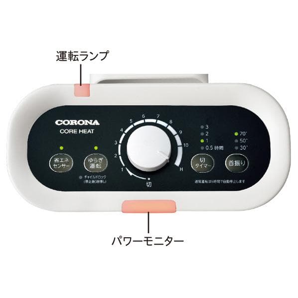 【新品】CORONA DH-1223R-W 電気ヒーター ホワイト