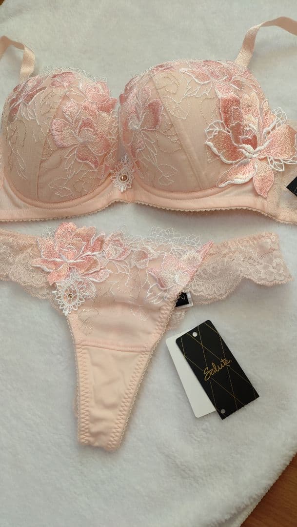 サルート　76g ブラショーツセット 　空中庭園 E75 M ピンク　ソング