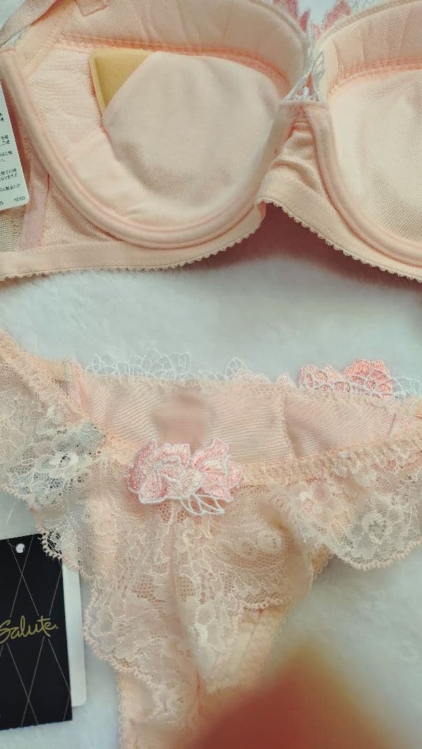 サルート　76g ブラショーツセット 　空中庭園 E75 M ピンク　ソング