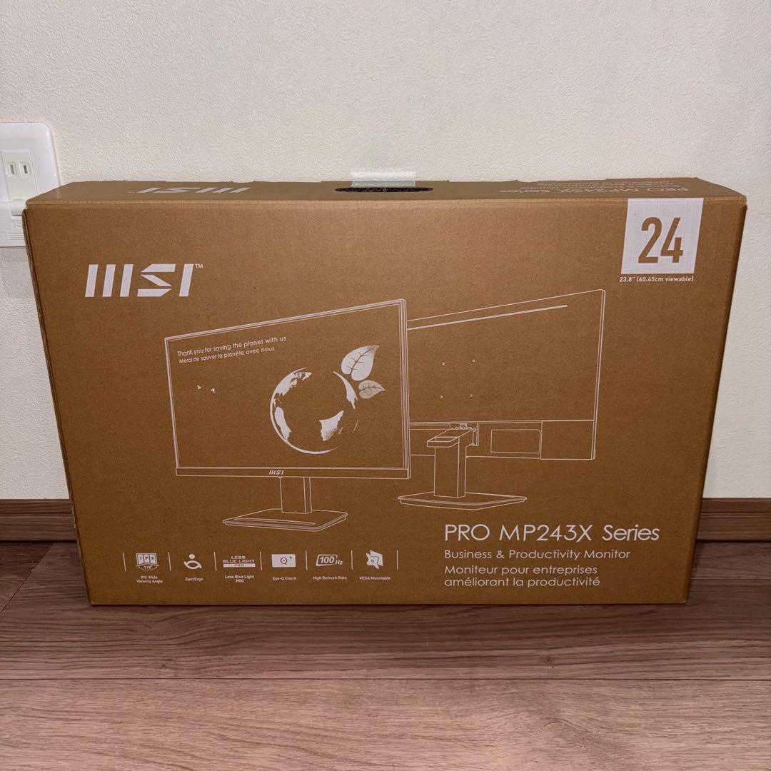 MSI　ゲーミングモニター 23.8型 /フルHDワイド　PRO MP243XW