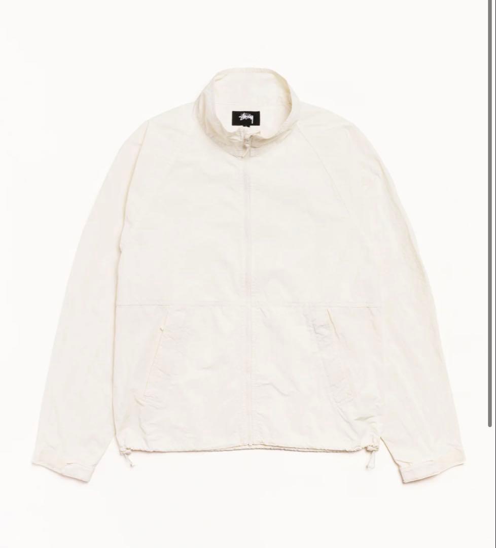 Stussy ホワイト ナイロンジャケット S サイズ