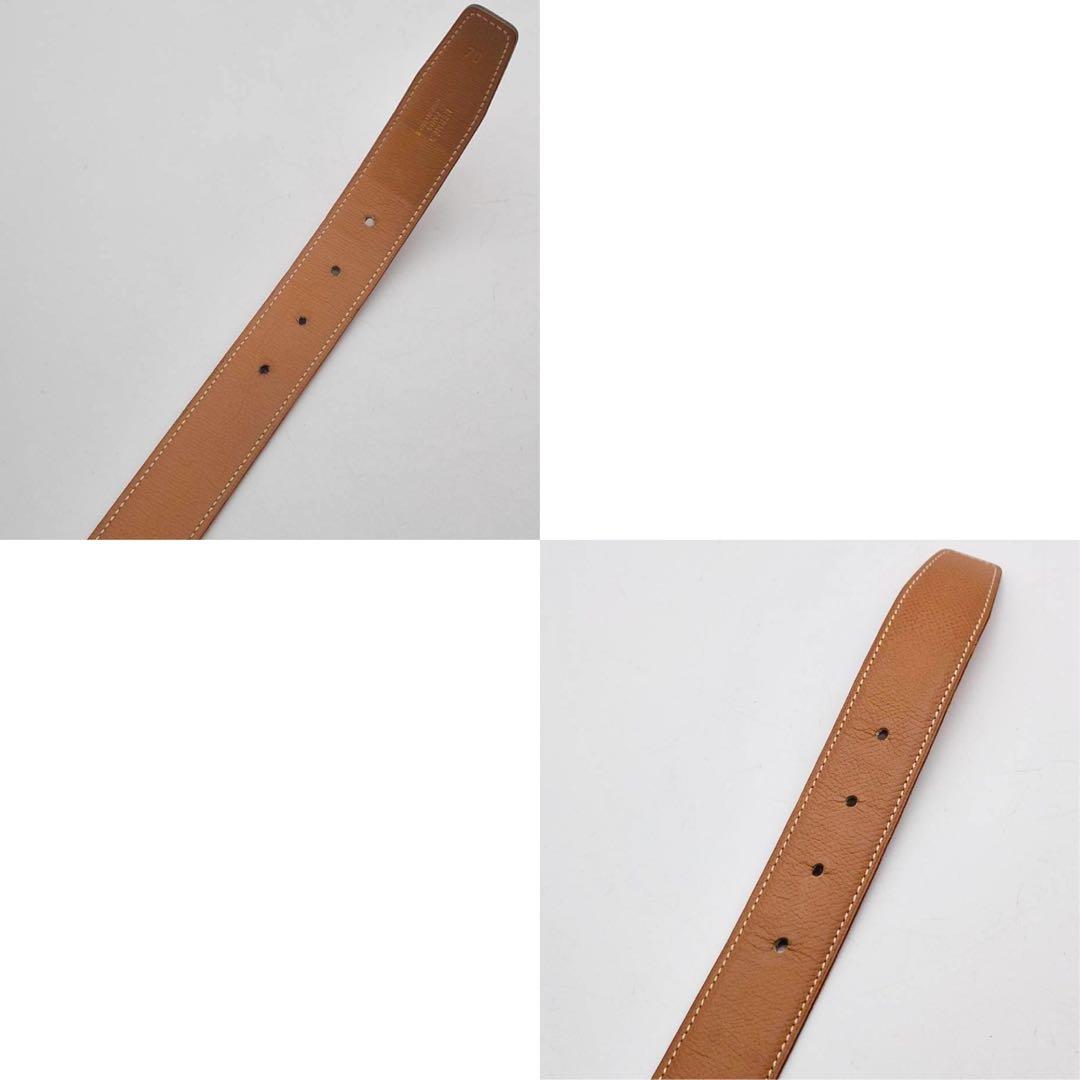 美品✨　エルメス　Hロゴ　コンスタンス　ベルト　ゴールド　キャメル　レザー