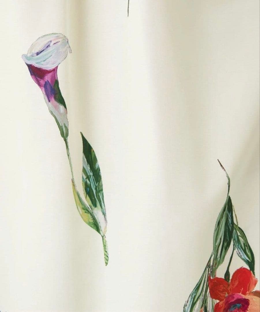 EMMEL REFINESエメルリファインズフラワープリントマキシスカートXS