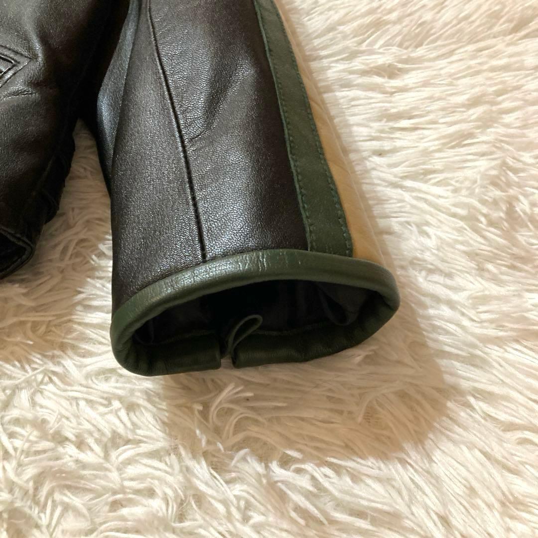 【極美品】DEGNER デグナー XL 黒 シングルライダース 山羊革　バイカー