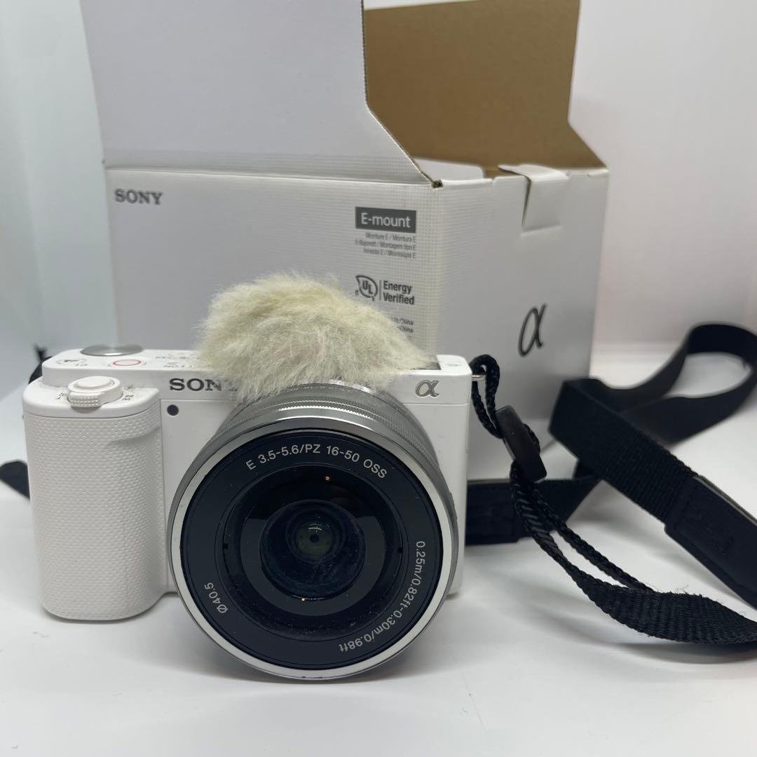SONY ZV-E10 ホワイト レンズ付き　動作確認済み