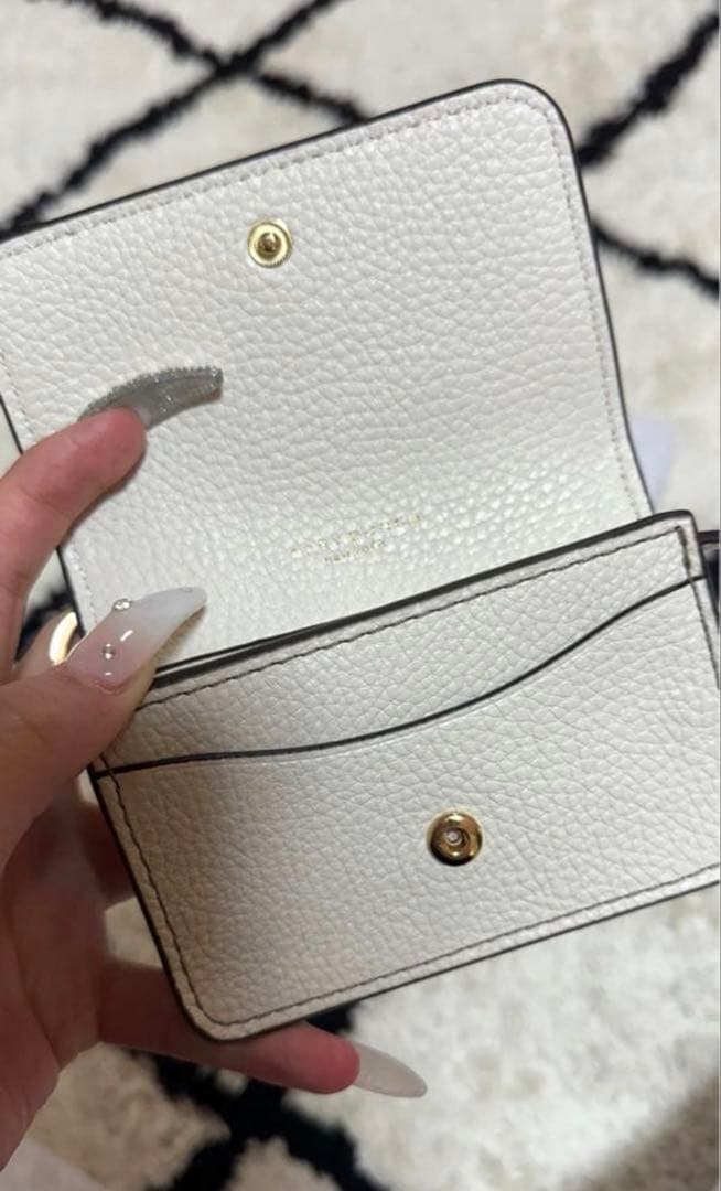 Tory Burch ホワイト レザー キーケース