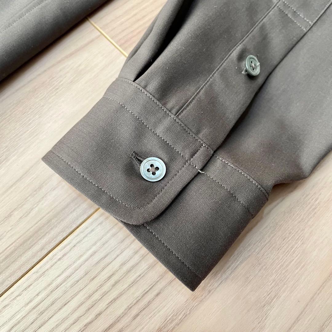 Cornier Super180's WOOL SHIRTS グレー　美品 M