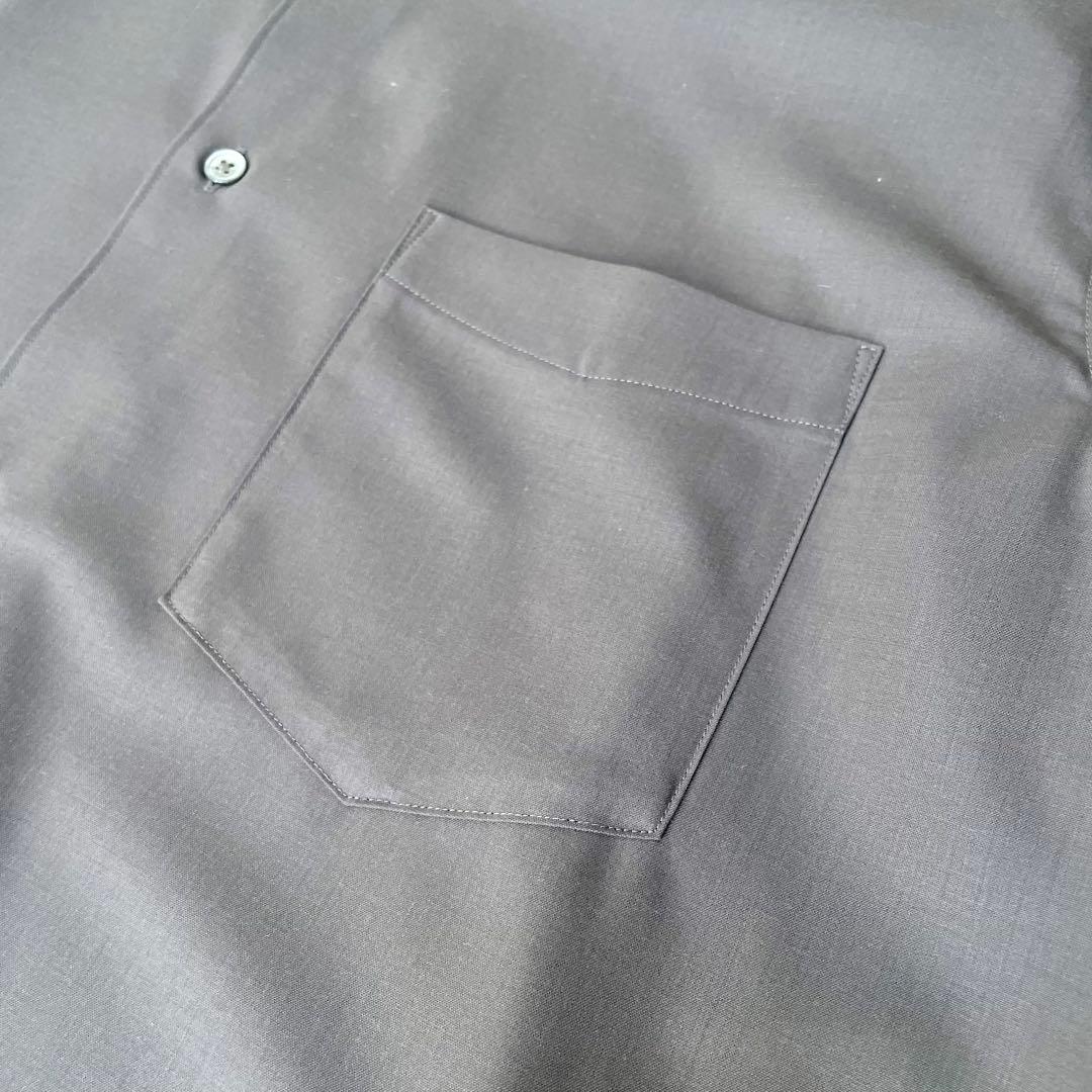 Cornier Super180's WOOL SHIRTS グレー　美品 M