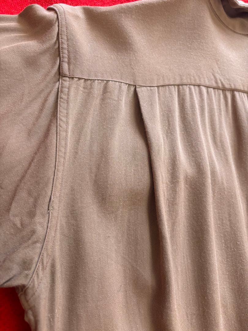 50s Brent オープンカラー レーヨン ギャバジン シャツ