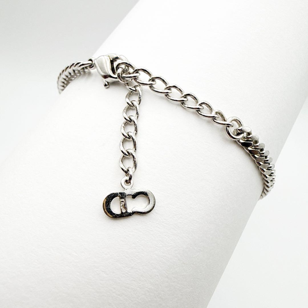 2888 人気✨　Dior　ブレスレット　シルバー　CD ロゴ　希少　刻印