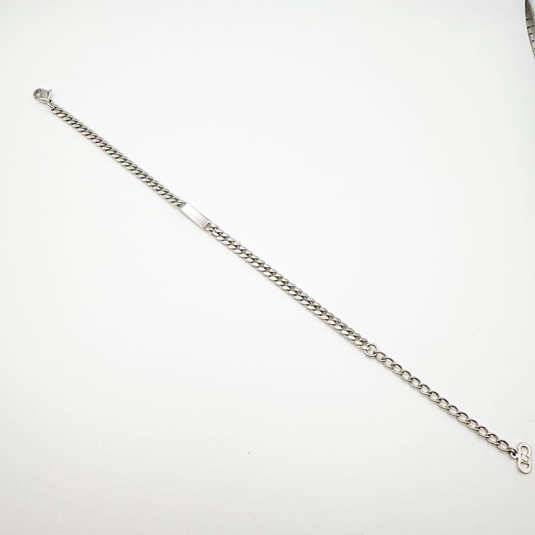2888 人気✨　Dior　ブレスレット　シルバー　CD ロゴ　希少　刻印