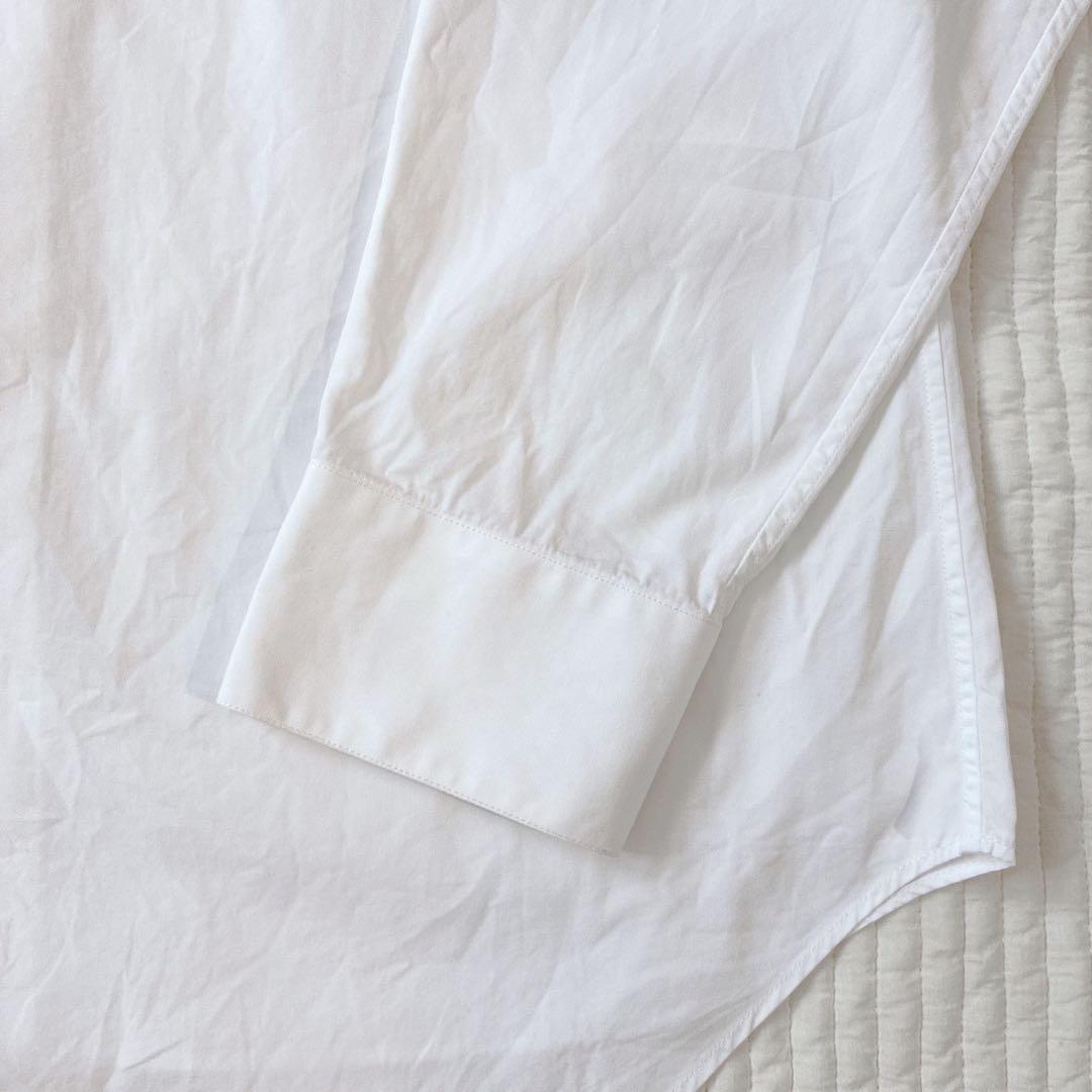 希少 Dior ドレスシャツ アトリエロゴ 刺繍 ホワイト 40 M 長袖シャツ