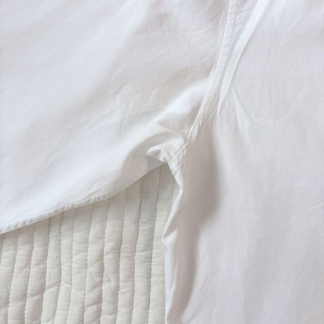 希少 Dior ドレスシャツ アトリエロゴ 刺繍 ホワイト 40 M 長袖シャツ