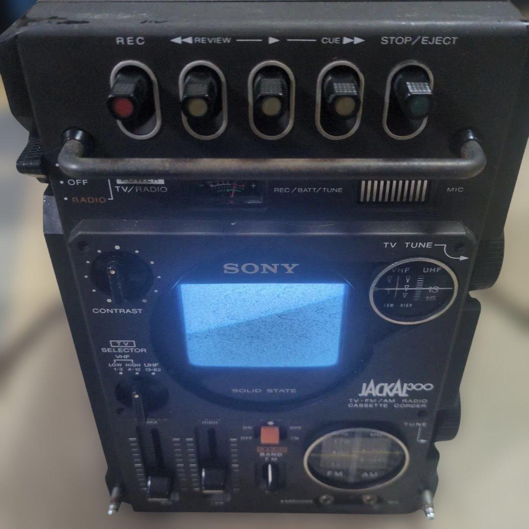 SONY JACKAL300 TV-FM/AMラジオ カセットコーダー