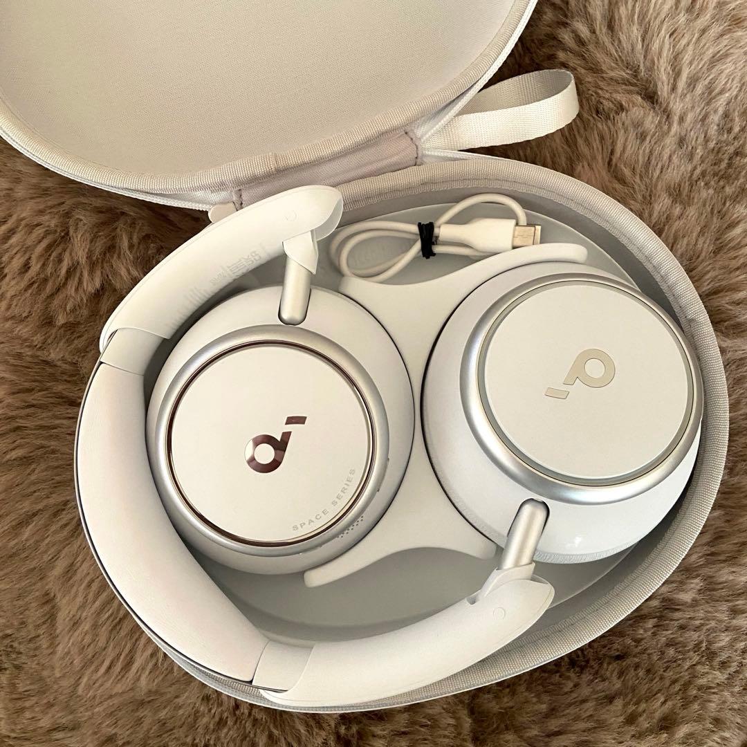 soundcore SPACE Q45 ワイヤレスヘッドホン ホワイト