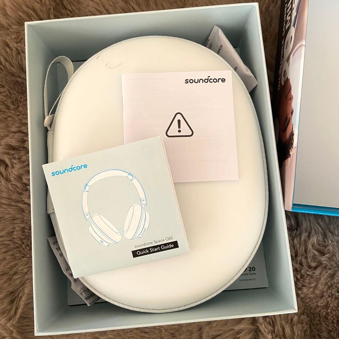 soundcore SPACE Q45 ワイヤレスヘッドホン ホワイト