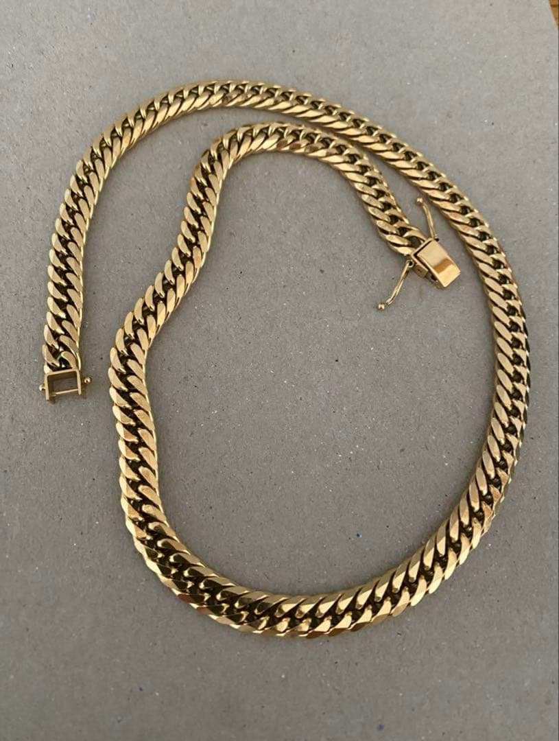 本日限定値下げ　喜平ネックレス　6面ダブル　60㎝　幅8㎜　極太