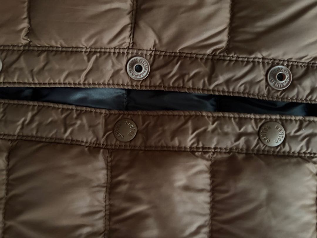 美品 ダントン インナーダウン ジャケット ノーカラー