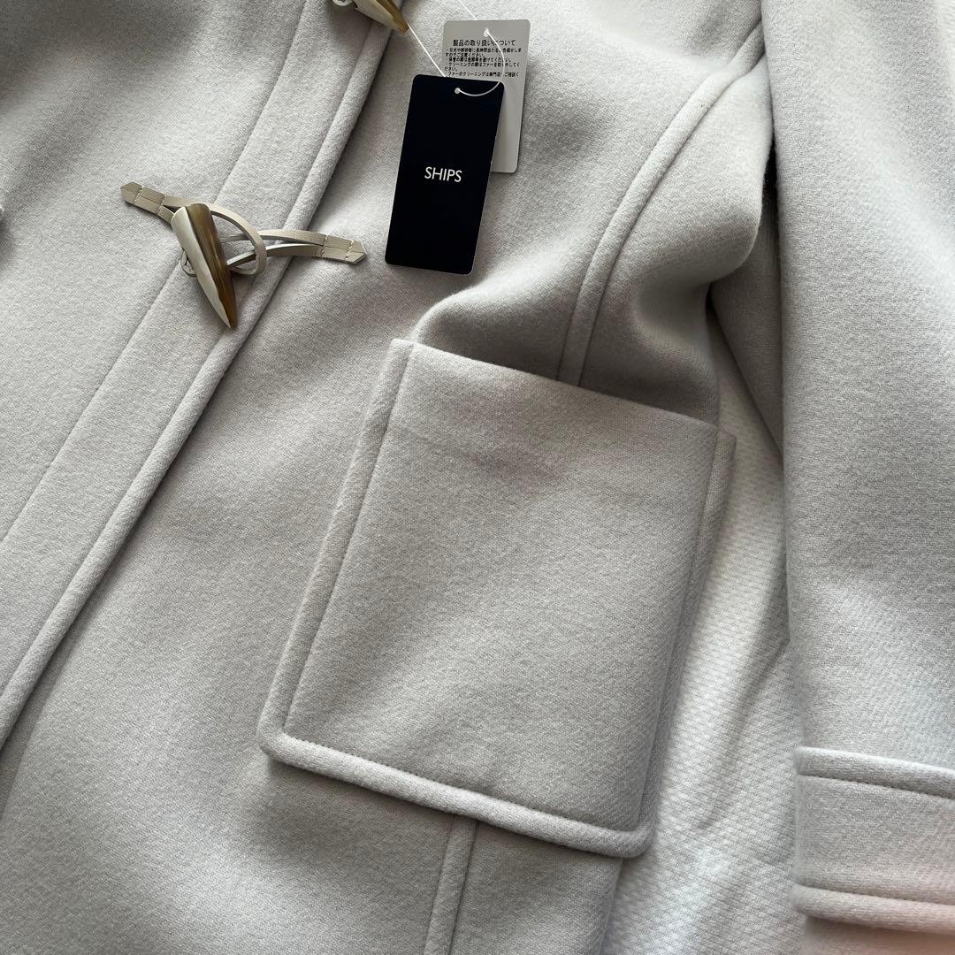 【SHIPS】シップス　ロングコート　ダッフルコート　ブルーフォックス