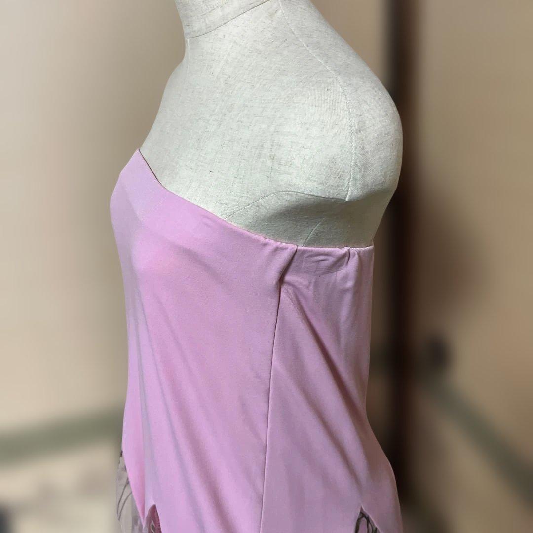 create-sun 可愛く　華やか　エレガント ピンク フラワー　ドレス