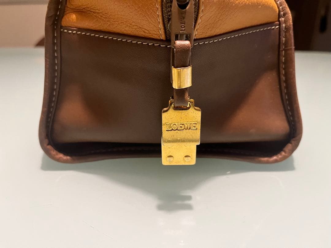 ⭕️ Loewe ロエベ アマソナ40 ボストンバッグ キャメルブラウン