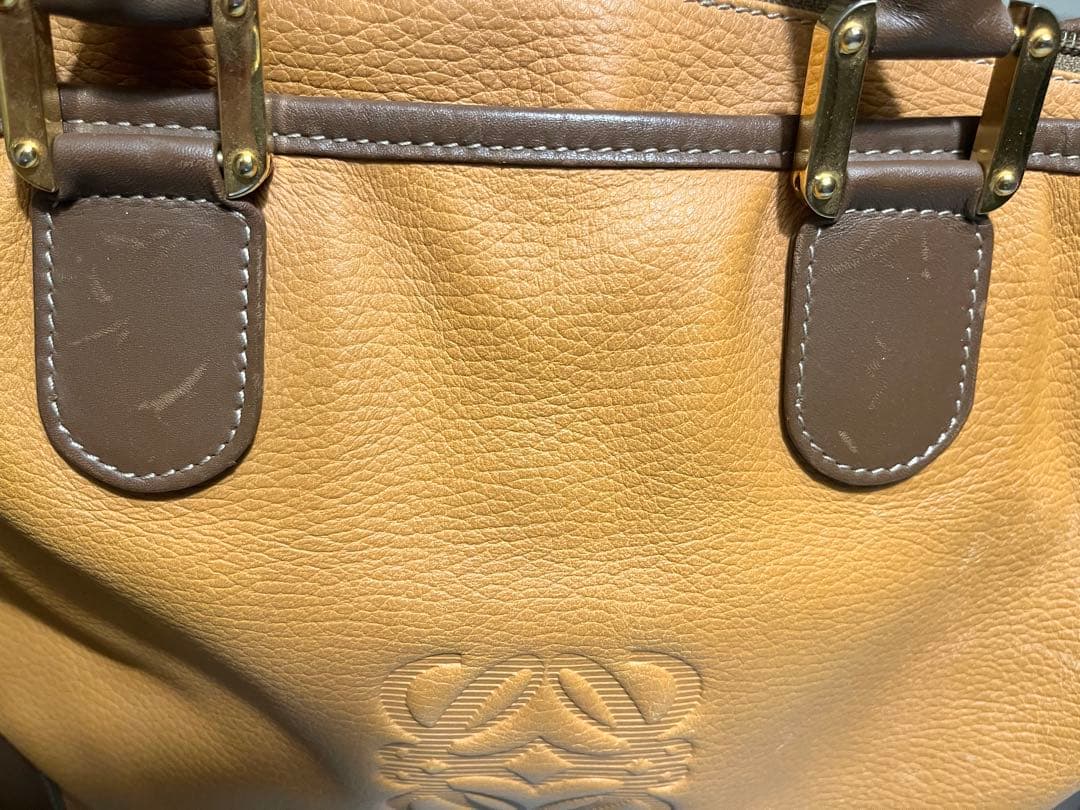 ⭕️ Loewe ロエベ アマソナ40 ボストンバッグ キャメルブラウン