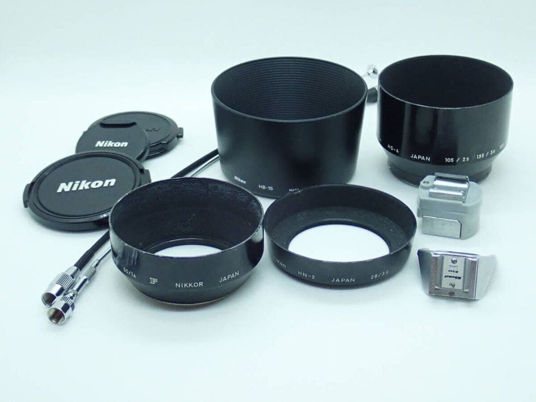 Nikon F　レンズ3本　ウエストレベルファインダー　F3スクリーン