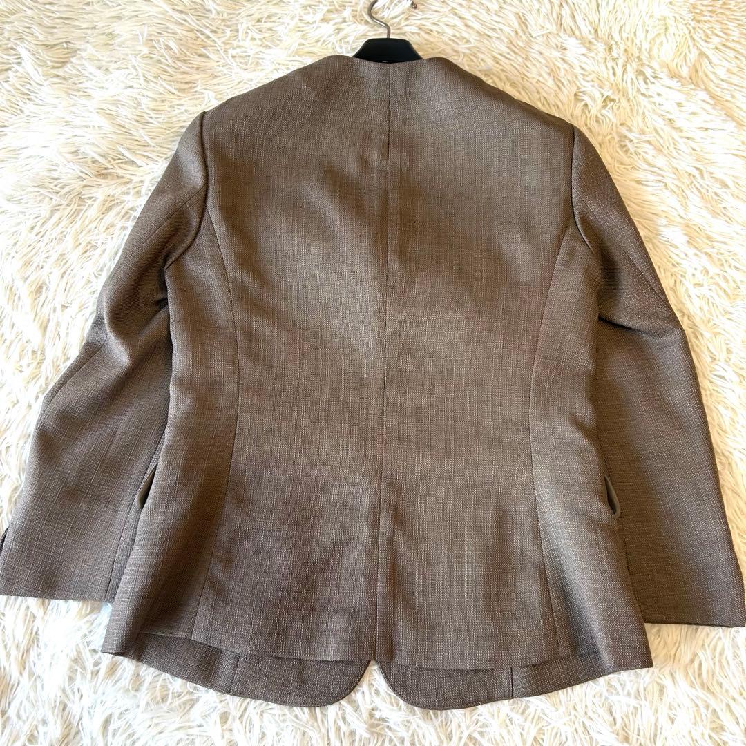 美品　ユニバーサルランゲージ パンツスーツ セットアップ ノーカラー 38　春夏