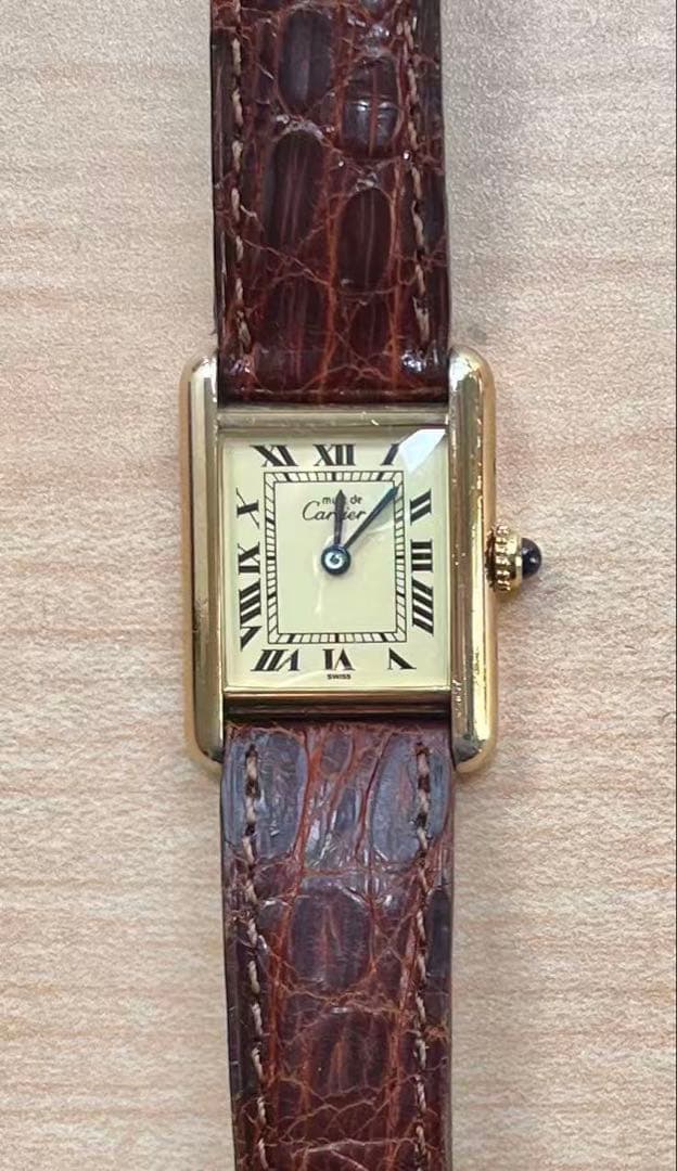 メンテ済！カルティエ　マストタンクSMヴェルメイユ　クォーツ
