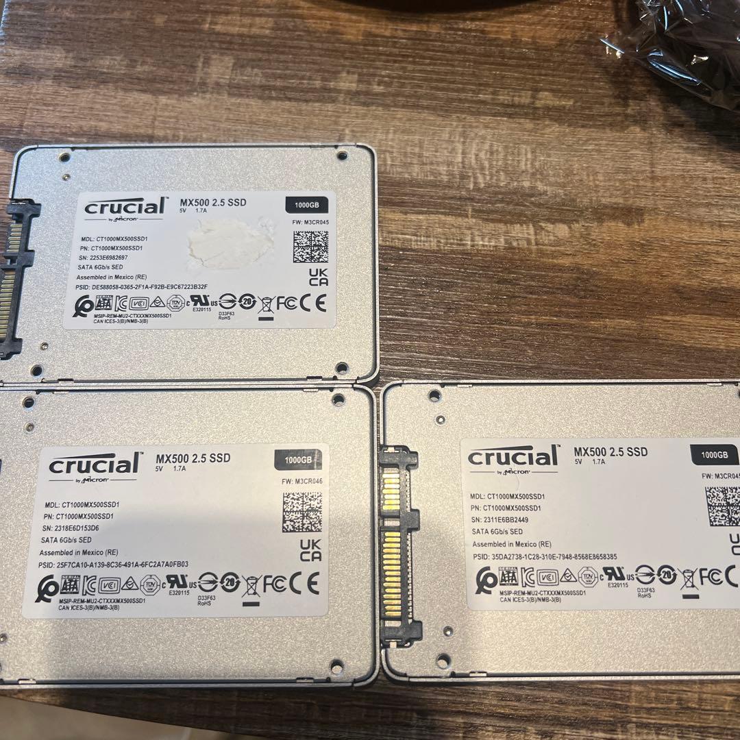 内蔵型SSD crucial MX500 2.5 SSD 1000GB