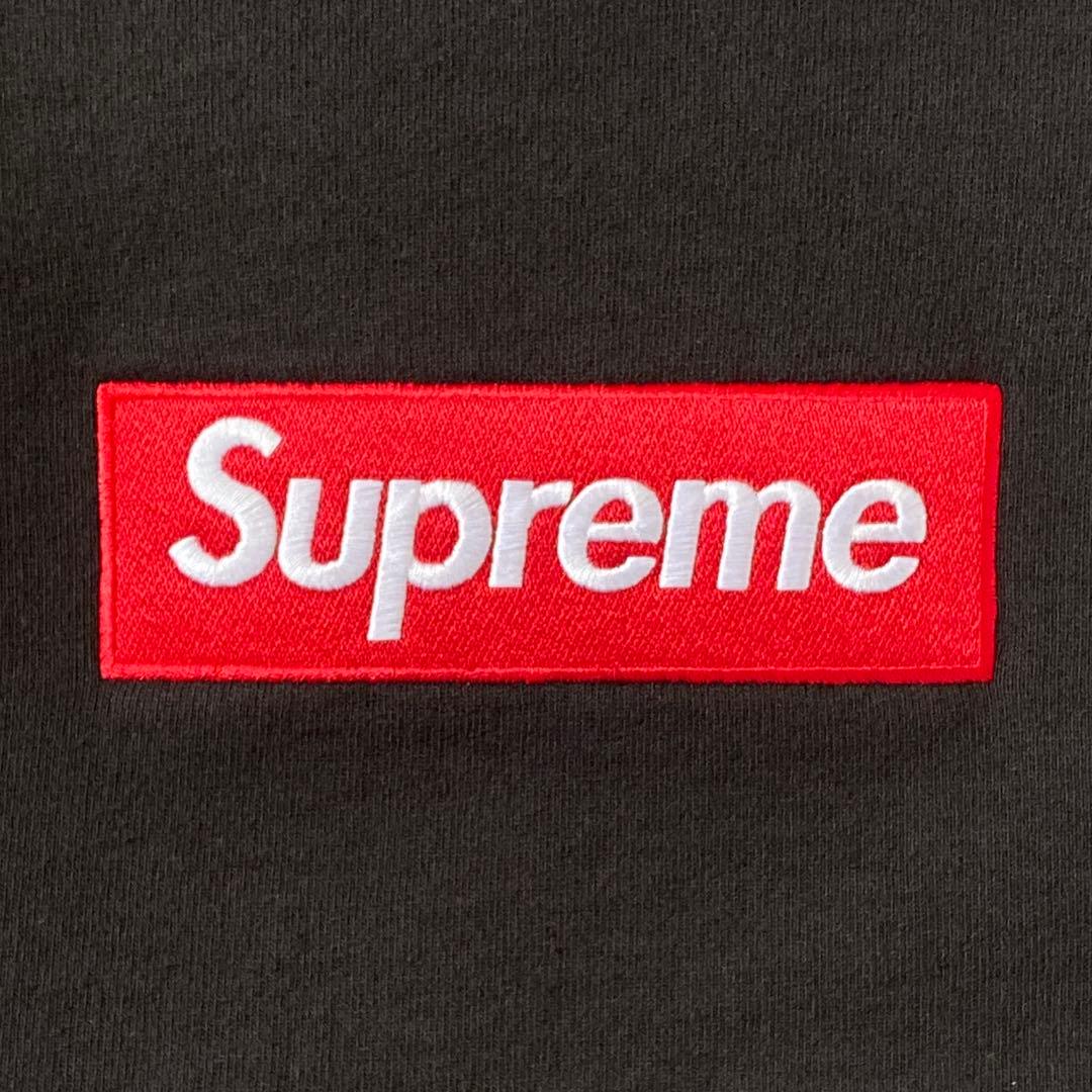 タグ付 22AW BOX LOGO CREWNECK BLACK M